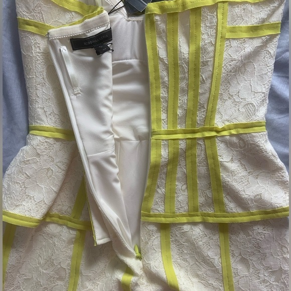 BCBGMAXAZRIA Strapless Lace Detailed Dress - Picture 10 of 14